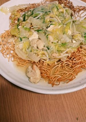 そうめんでかた焼きそば風(*´∇`*)-レシピのメイン写真