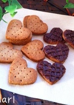 袋でモミモミ♪全粒粉の♡チョコビスケット-レシピのメイン写真