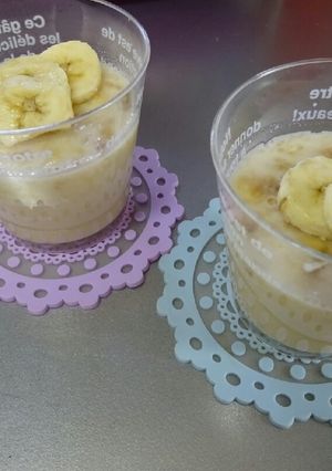 粉寒天でつくる♡バナナと豆乳のムース-レシピのメイン写真
