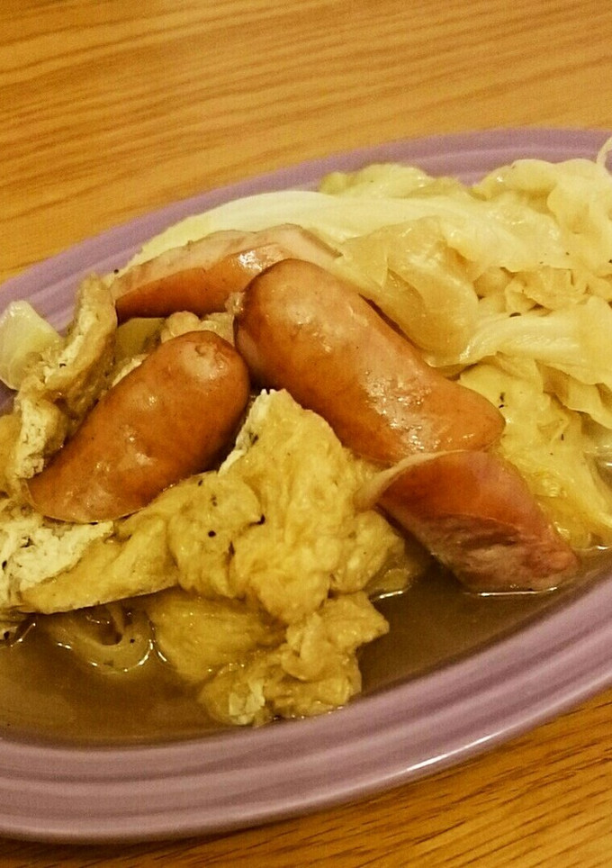 簡単、キャベツと油揚げのウマウマ煮-レシピのメイン写真