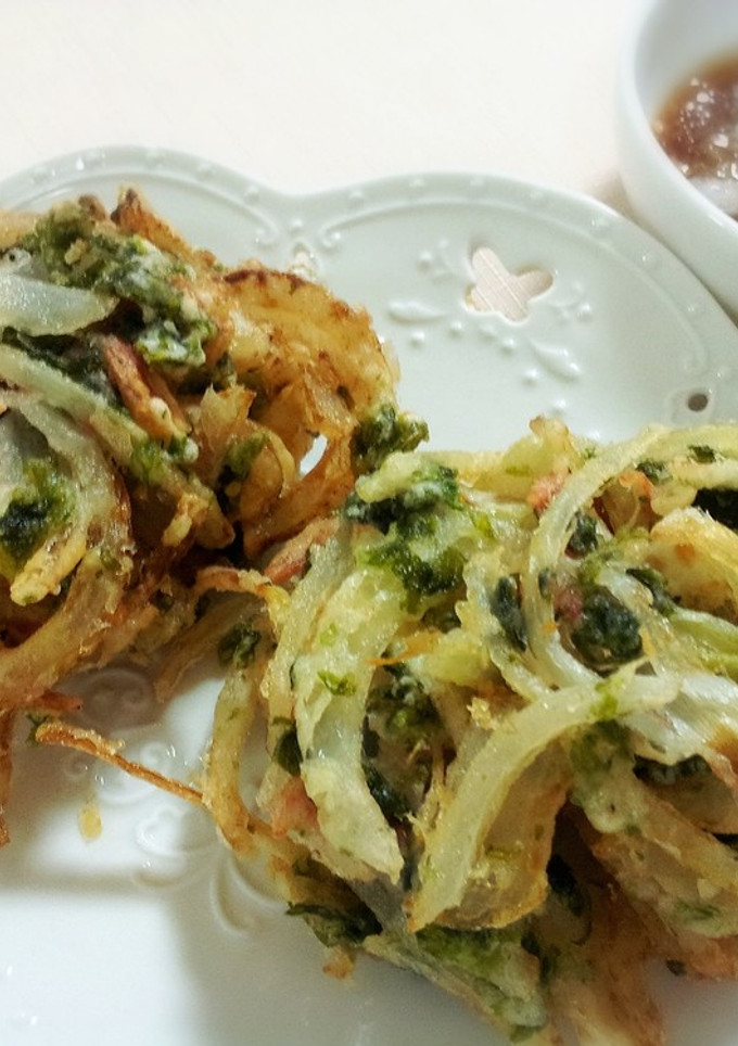 あおさ海苔と玉ねぎのかき揚げ-レシピのメイン写真