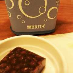 รูปของ ＊ほうじ茶寒天＊あずき入り