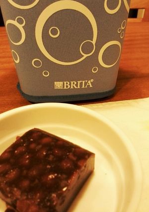 *ほうじ茶寒天*あずき入り-レシピのメイン写真
