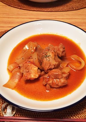 トマトジュースで簡単チキンのトマト煮♡-レシピのメイン写真