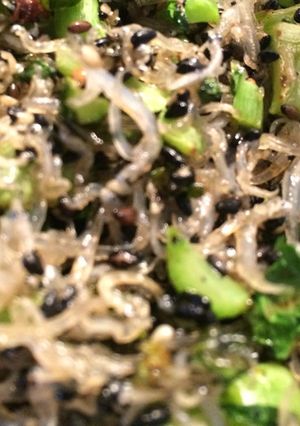 カリカリジャコと大根の葉炒め☆-レシピのメイン写真