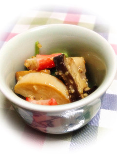豆苗とエリンギとカニカマの胡麻和え-レシピのメイン写真