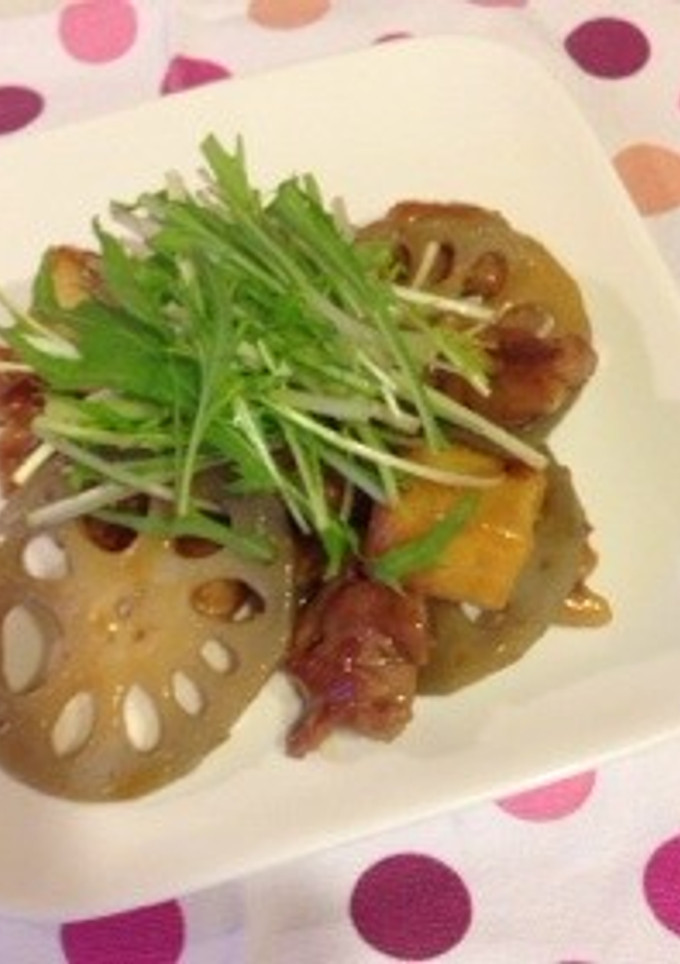 ごはんがすすむ♪レンコンと豚肉の甘辛炒め-レシピのメイン写真