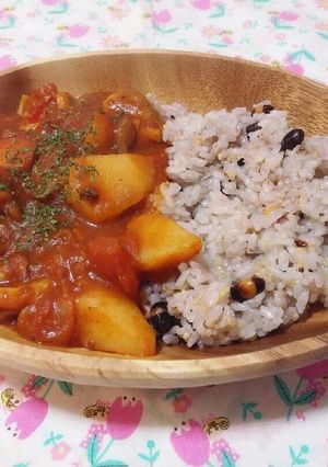 ♡ STAUBで無水全粒粉カレー-レシピのメイン写真