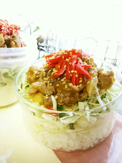 こってり旨うま弁当♪豚ときのこの丼☆-レシピのメイン写真