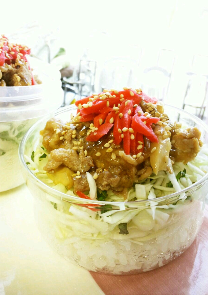 こってり旨うま弁当♪豚ときのこの丼☆-レシピのメイン写真