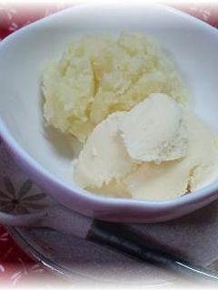 あつあつスイートポテトとアイスのデザート-レシピのメイン写真