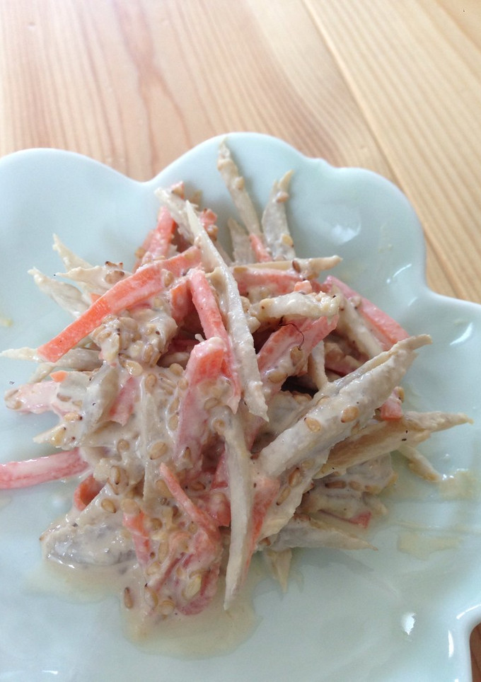 ☆ごぼうと人参の味噌マヨ和え☆-レシピのメイン写真