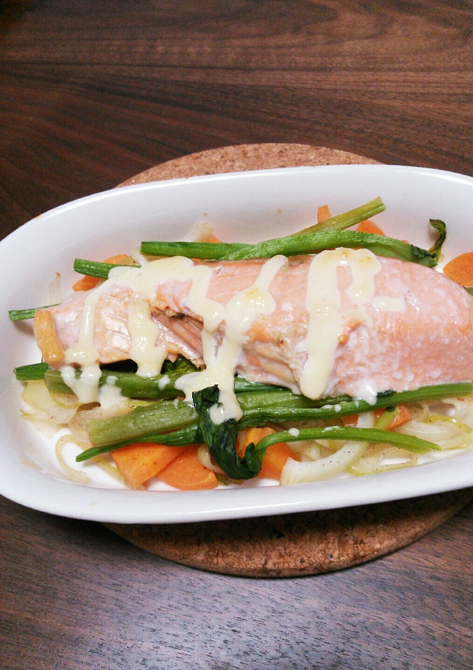 鮭の簡単マヨかけ焼き☆野菜たっぷり-レシピのメイン写真