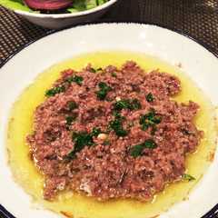 รูปของ イタリア人の牛ひき肉レモン蒸し