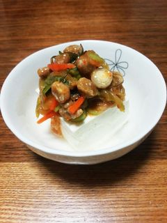 納豆キムチのっけ冷や奴-レシピのメイン写真