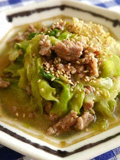 レタスとひき肉のうま塩炒め-レシピのメイン写真