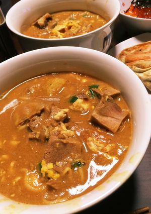 ☆*カレーラーメン(o´罒`o)♡-レシピのメイン写真