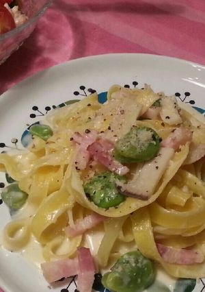 そら豆の熟成糀クリーム タリアテッレ-レシピのメイン写真