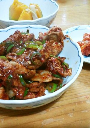 （やがちゃんキムチ）豚肉ヤンニョム炒め-レシピのメイン写真
