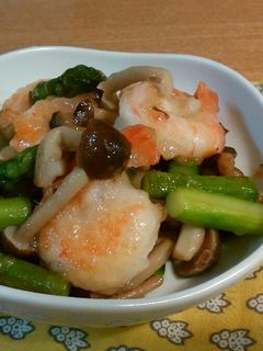 えびとアスパラの炒め物-レシピのメイン写真
