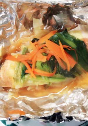 鮭のホイル焼き とても簡単-レシピのメイン写真