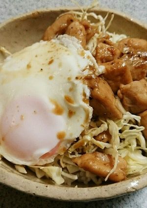 むね肉のソースチキン丼-レシピのメイン写真
