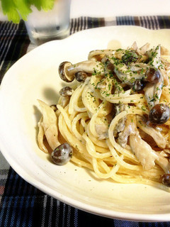 簡単!本格!きのこのクリームパスタ-レシピのメイン写真