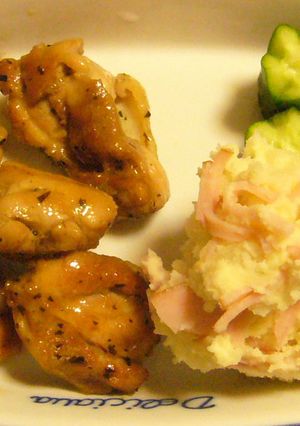 簡単とりもも肉のバジル風味♪-レシピのメイン写真