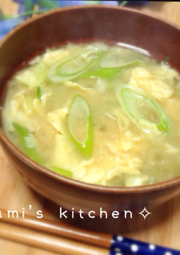 卵とネギのお味噌汁❀-レシピのメイン写真