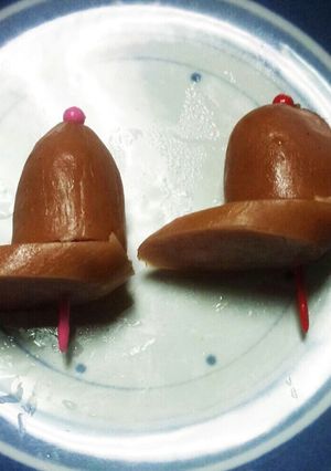 ウインナーの飾り切り☆キャップ(帽子)-レシピのメイン写真
