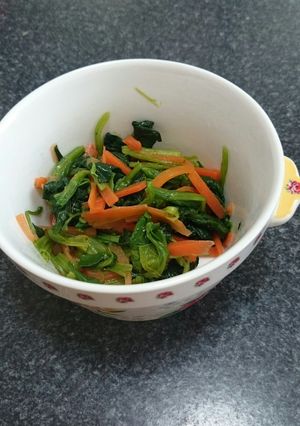 ほうれん草とにんじんの和え物-レシピのメイン写真