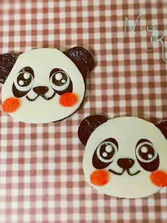 くま型で簡単キャラ弁おかず パンダ-レシピのメイン写真