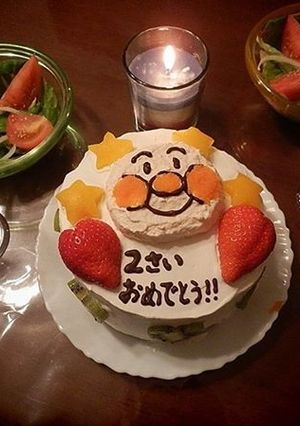 お誕生日に！簡単アンパンマンケーキ☆-レシピのメイン写真