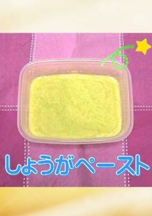 しょうがペースト☆陽あたりのいいカフェ-レシピのメイン写真