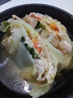 鶏ひき肉とお麸で白菜の重ね煮-レシピのメイン写真