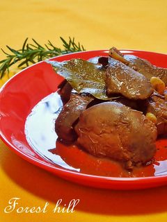鶏レバーの酢醤油煮(フィリピンアドボ風)-レシピのメイン写真