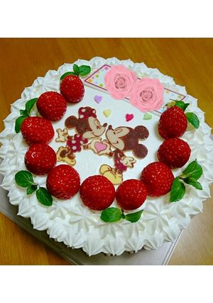 キャラケーキ『◆ミッキー&ミニー◆』-レシピのメイン写真
