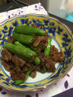 獅子唐と牛肉の山椒味噌炒め-レシピのメイン写真