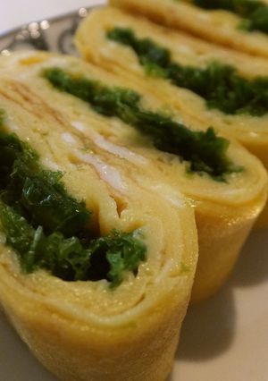 旬のご馳走♡あおさの卵焼き-レシピのメイン写真