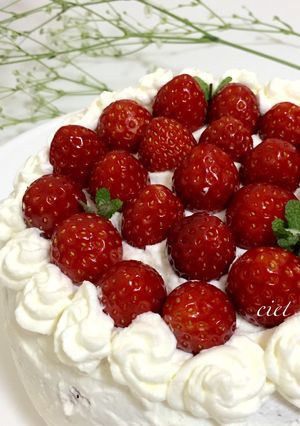 ふわふわショートケーキ-レシピのメイン写真