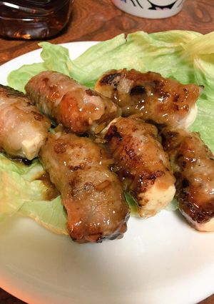 超簡単でヘルシー！生姜焼き風肉巻き豆腐♡-レシピのメイン写真