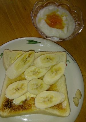 ほっこり(*^^*)バナナトースト♪-レシピのメイン写真