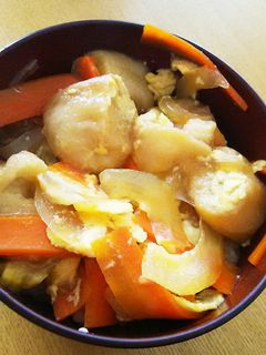 お昼ご飯に☆お麩の卵とじ丼-レシピのメイン写真
