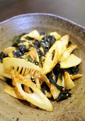 若.竹.竹. めんつゆ炒め-レシピのメイン写真