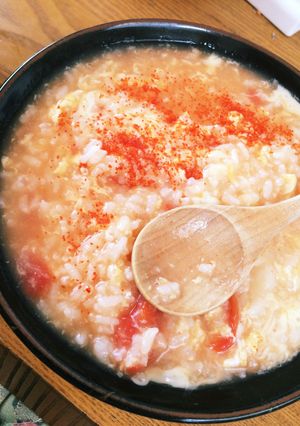 コンソメトマト雑炊-レシピのメイン写真