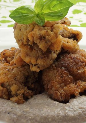 レバーの竜田揚げ黒豆ソース【天狗缶詰】-レシピのメイン写真