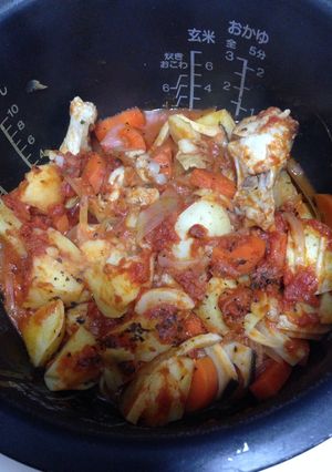 超手抜き！炊飯器で鶏肉のトマトソース煮♪-レシピのメイン写真
