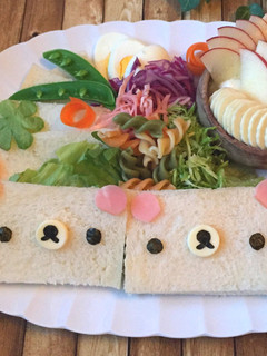 簡単キャラ弁*コリラックマのサンドイッチ-レシピのメイン写真