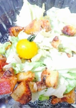 コストコピザのリメイクシーザーサラダ-レシピのメイン写真