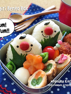 キャラ弁*簡単♪おにぎりくん弁当-レシピのメイン写真